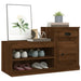 Pantofar, stejar maro, 100x42x60 cm, lemn prelucrat - WALTI WALTI