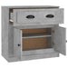 Servantă, gri beton, 70x35,5x67,5 cm, lemn prelucrat - WALTI WALTI