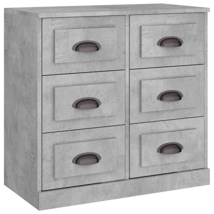Servantă, gri beton, 70x35,5x67,5 cm, lemn prelucrat - WALTI WALTI