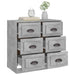 Servantă, gri beton, 70x35,5x67,5 cm, lemn prelucrat - WALTI WALTI