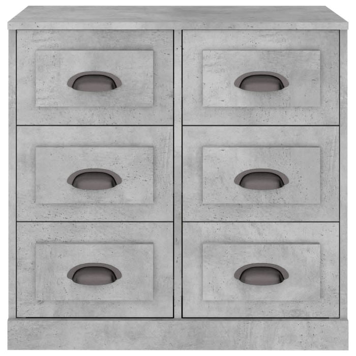 Servantă, gri beton, 70x35,5x67,5 cm, lemn prelucrat - WALTI WALTI