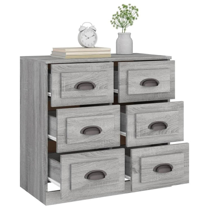 Servantă, gri sonoma, 70x35,5x67,5 cm, lemn prelucrat - WALTI WALTI
