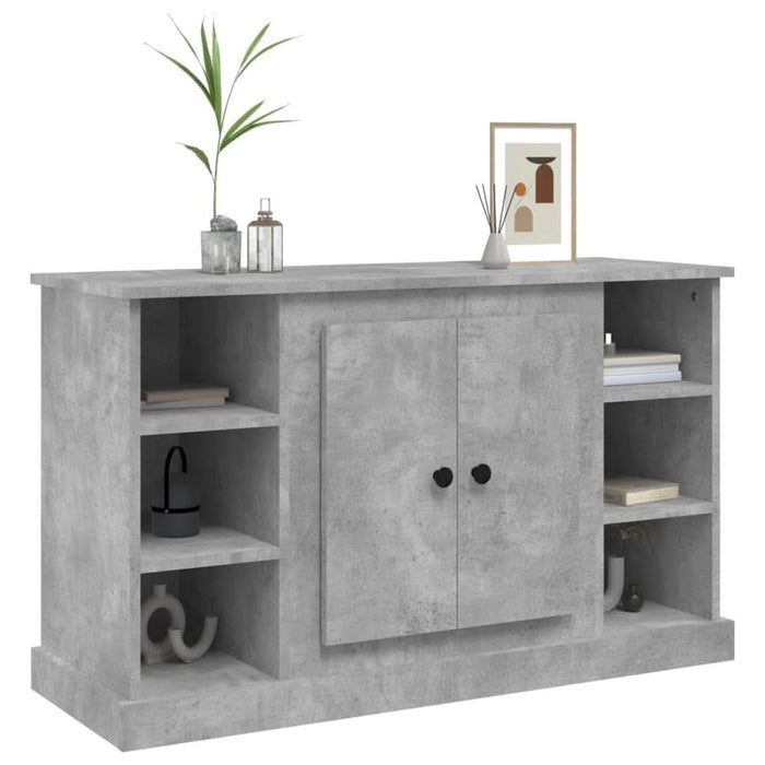 Servantă, gri beton, 100x35,5x60 cm, lemn prelucrat - WALTI WALTI