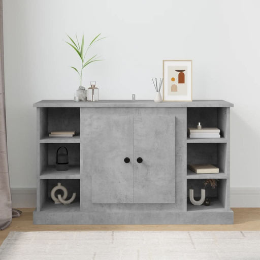 Servantă, gri beton, 100x35,5x60 cm, lemn prelucrat - WALTI WALTI