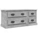 Comodă TV, gri beton, 100x35,5x45 cm, lemn prelucrat - WALTI WALTI