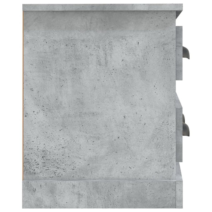 Comodă TV, gri beton, 100x35,5x45 cm, lemn prelucrat - WALTI WALTI