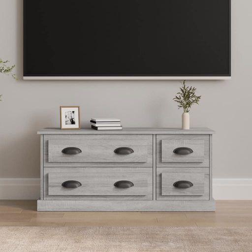 Comodă TV, gri sonoma, 100x35,5x45 cm, lemn prelucrat - WALTI WALTI