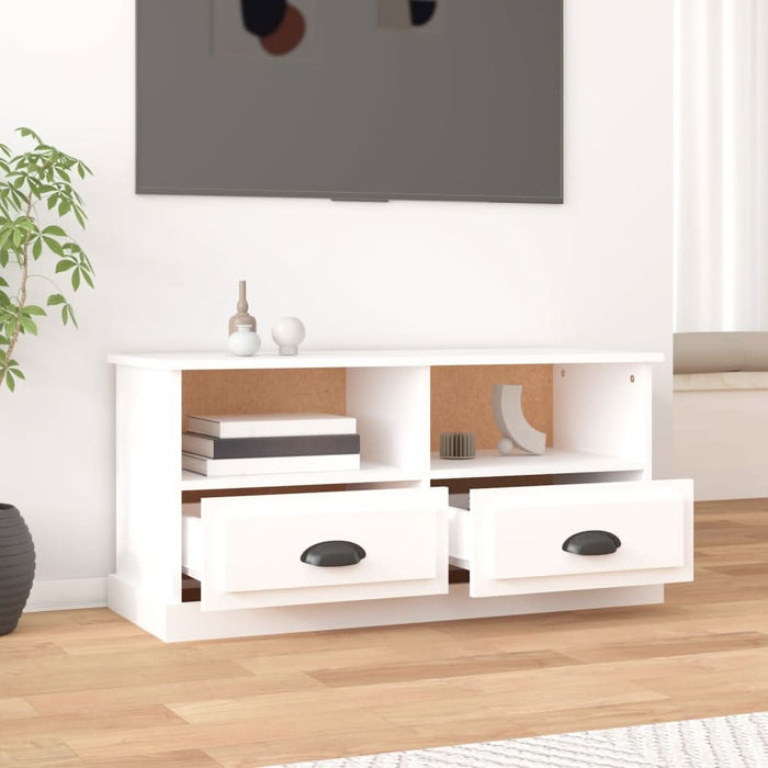Comodă TV, alb, 93x35,5x45 cm, lemn prelucrat - WALTI WALTI
