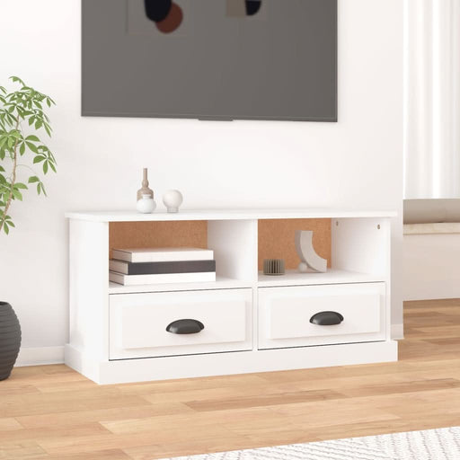 Comodă TV, alb, 93x35,5x45 cm, lemn prelucrat - WALTI WALTI