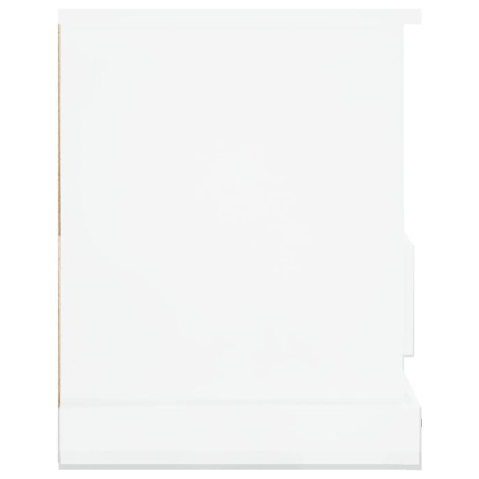 Comodă TV, alb extralucios, 93x35,5x45 cm, lemn prelucrat - WALTI WALTI