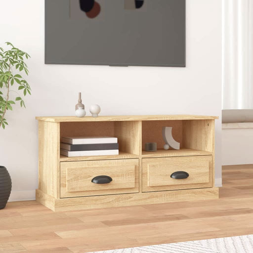 Comodă TV, stejar sonoma, 93x35,5x45 cm, lemn prelucrat - WALTI WALTI