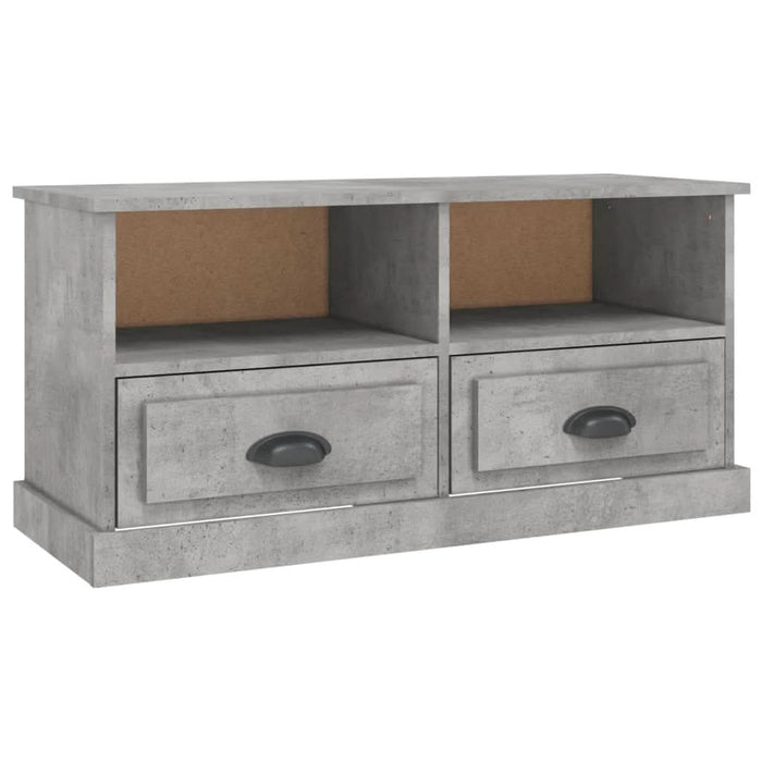 Comodă TV, gri beton, 93x35,5x45 cm, lemn prelucrat - WALTI WALTI