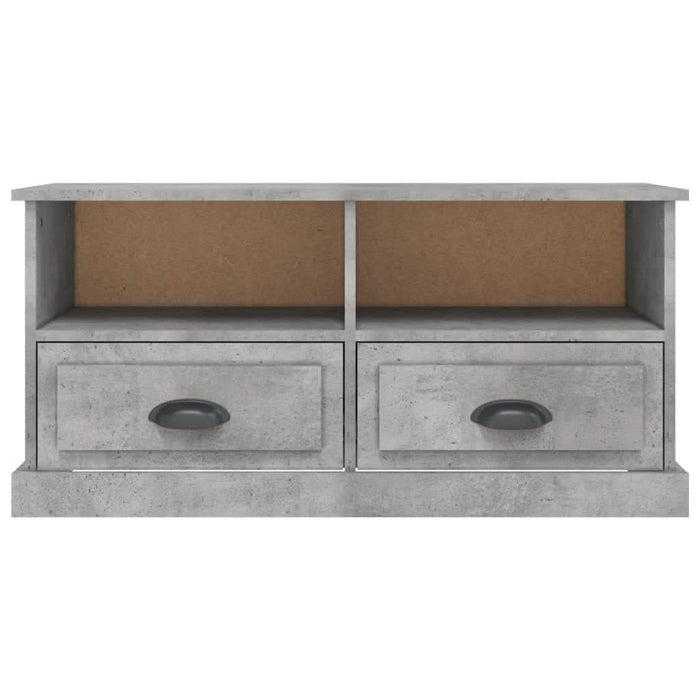 Comodă TV, gri beton, 93x35,5x45 cm, lemn prelucrat - WALTI WALTI