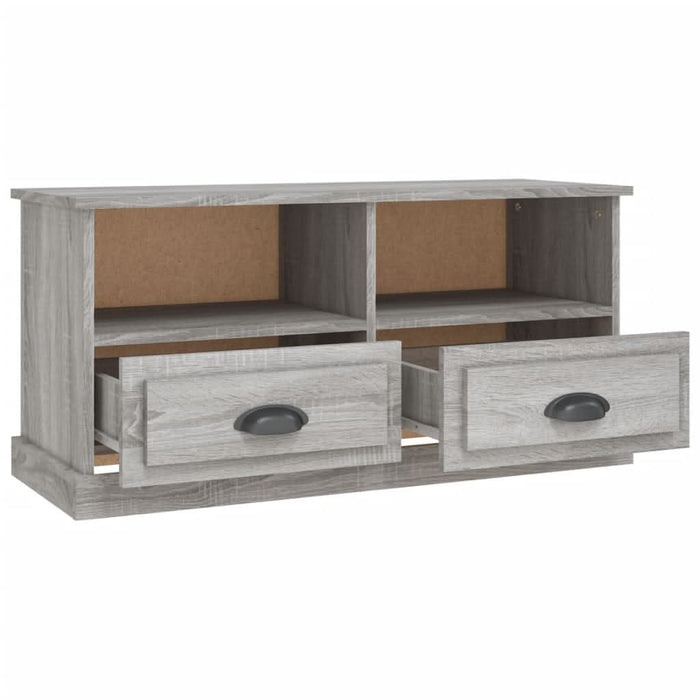 Comodă TV, gri sonoma, 93x35,5x45 cm, lemn prelucrat - WALTI WALTI