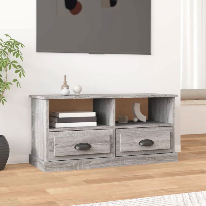 Comodă TV, gri sonoma, 93x35,5x45 cm, lemn prelucrat - WALTI WALTI