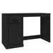 Birou cu sertar, negru, 115x50x75 cm, lemn prelucrat - WALTI WALTI