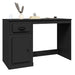 Birou cu sertar, negru, 115x50x75 cm, lemn prelucrat - WALTI WALTI