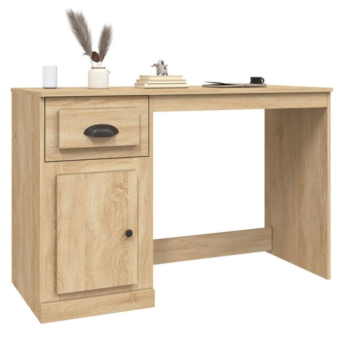 Birou cu sertar, stejar sonoma, 115x50x75 cm, lemn prelucrat - WALTI WALTI