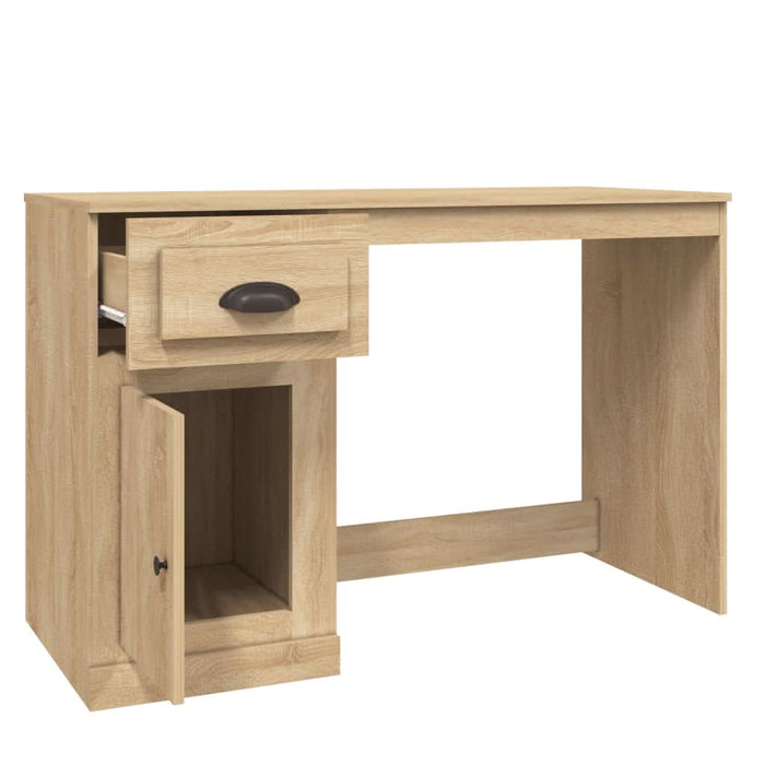 Birou cu sertar, stejar sonoma, 115x50x75 cm, lemn prelucrat - WALTI WALTI
