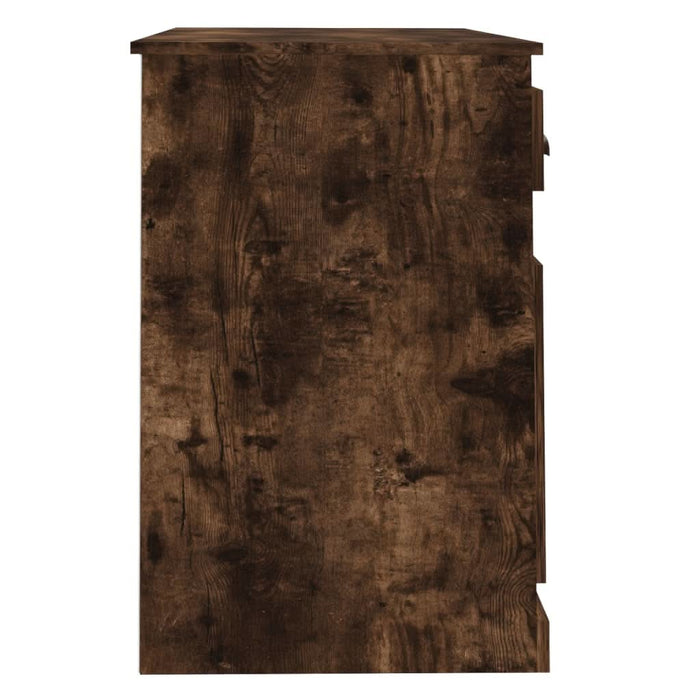 Birou cu sertar, stejar fumuriu, 115x50x75 cm, lemn prelucrat - WALTI WALTI