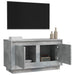 Comodă TV, gri beton, 80x35x45 cm, lemn prelucrat - WALTI WALTI