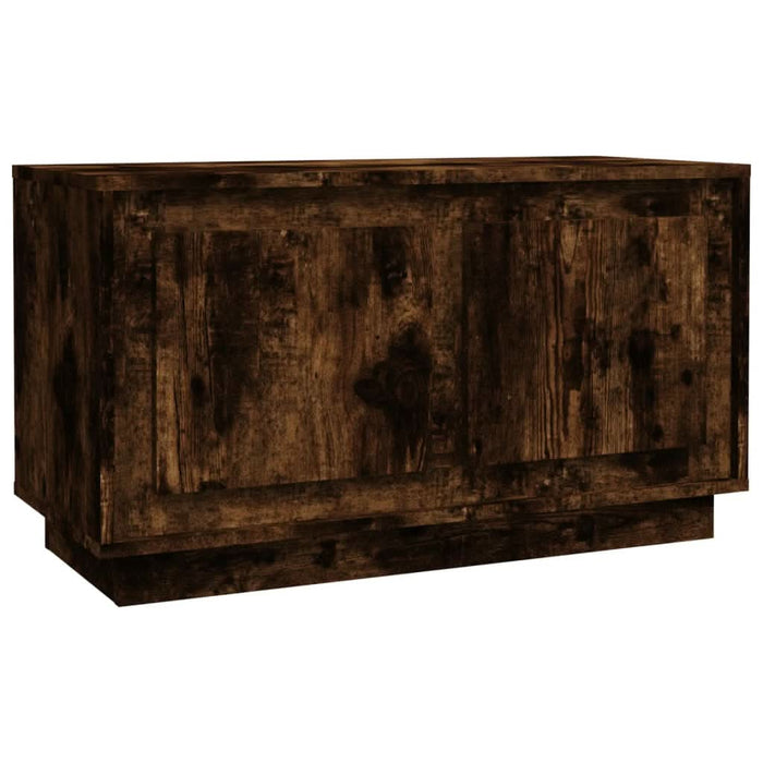 Comodă TV, stejar afumat, 80x35x45 cm, lemn prelucrat - WALTI WALTI