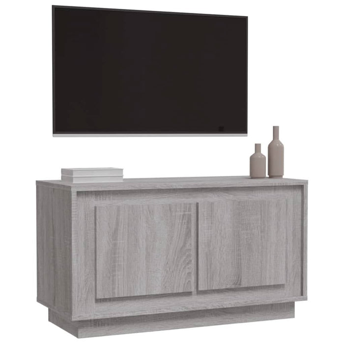 Comodă TV, gri sonoma, 80x35x45 cm, lemn prelucrat - WALTI WALTI