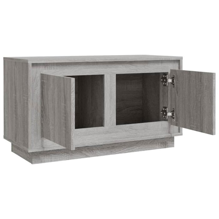 Comodă TV, gri sonoma, 80x35x45 cm, lemn prelucrat - WALTI WALTI