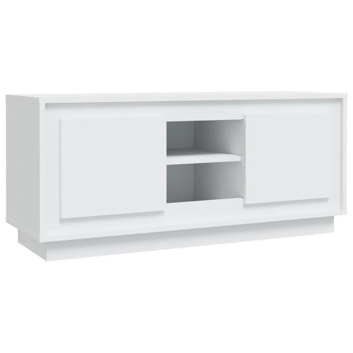 Comodă TV, alb, 102x35x45 cm, lemn prelucrat - WALTI WALTI