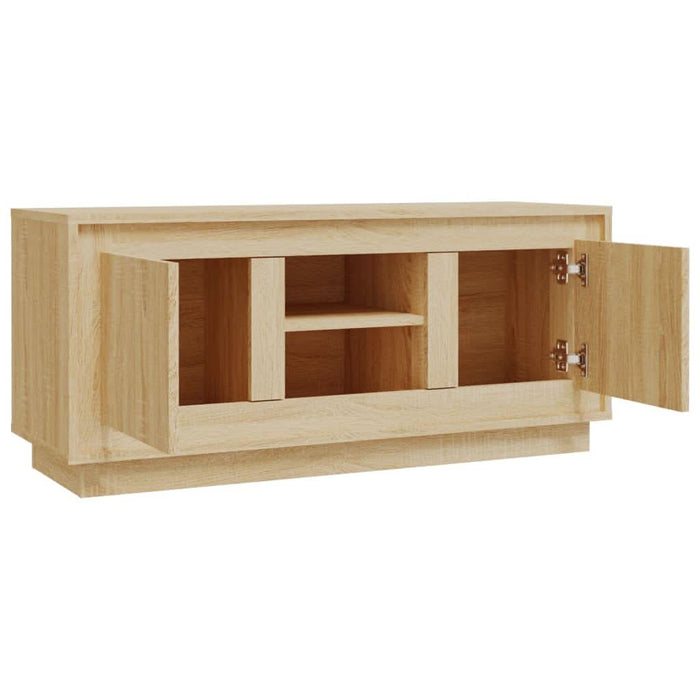Comodă TV, stejar sonoma, 102x35x45 cm, lemn prelucrat - WALTI WALTI