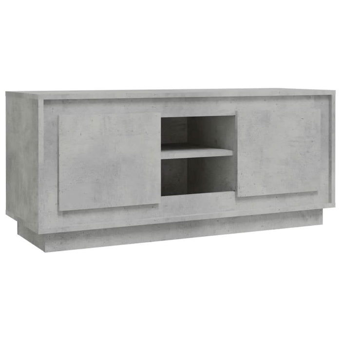 Comodă TV, gri beton, 102x35x45 cm, lemn prelucrat - WALTI WALTI