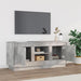 Comodă TV, gri beton, 102x35x45 cm, lemn prelucrat - WALTI WALTI