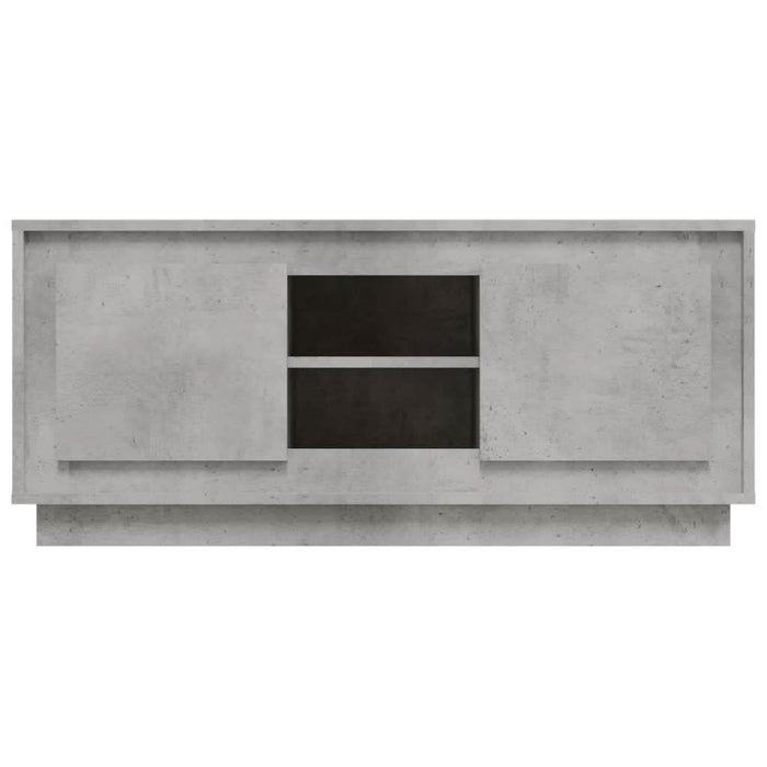 Comodă TV, gri beton, 102x35x45 cm, lemn prelucrat - WALTI WALTI
