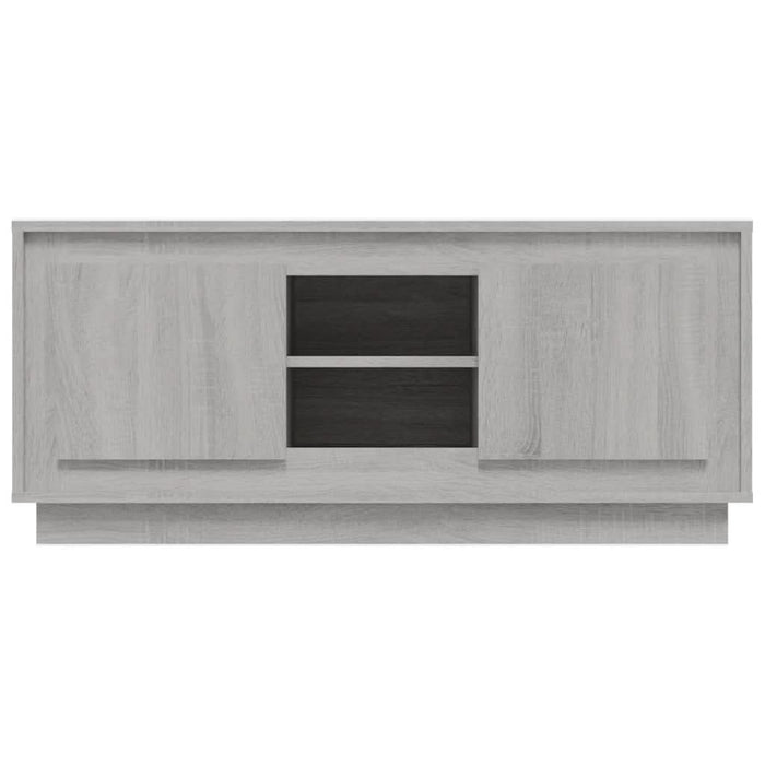 Comodă TV, gri sonoma, 102x35x45 cm, lemn prelucrat - WALTI WALTI