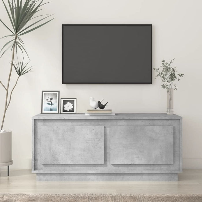 Măsuță de cafea, gri beton, 102x50x44 cm, lemn prelucrat - WALTI WALTI