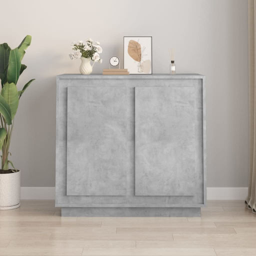 Servantă, gri beton, 80x34x75 cm, lemn prelucrat - WALTI WALTI