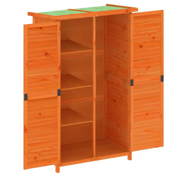 Șopron scule de grădină maro 83x57x140 cm lemn masiv de pin - WALTI WALTI