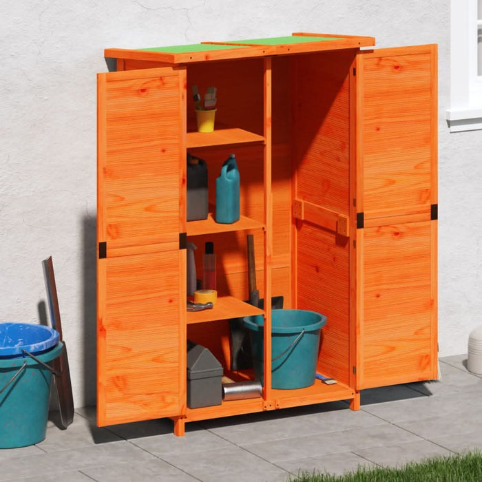 Șopron scule de grădină maro 83x57x140 cm lemn masiv de pin - WALTI WALTI
