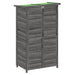 Magazie de unelte pentru grădină gri 83x57x140cm lemn masiv pin - WALTI WALTI