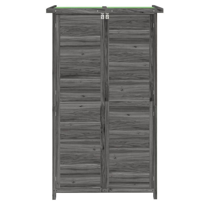 Magazie de unelte pentru grădină gri 83x57x140cm lemn masiv pin - WALTI WALTI