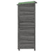 Magazie de unelte pentru grădină gri 83x57x140cm lemn masiv pin - WALTI WALTI