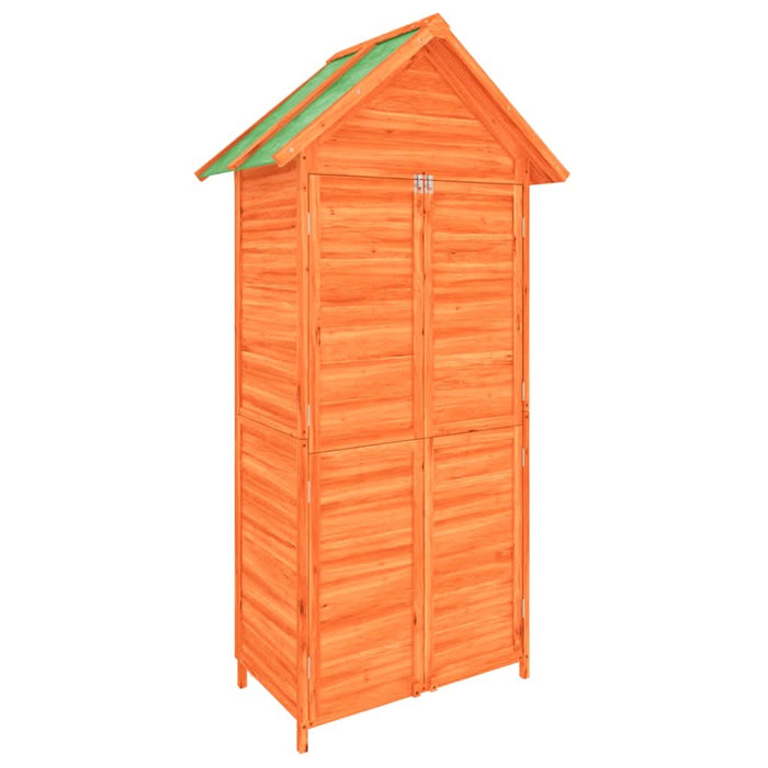 Magazie de unelte de grădină maro 89x52,5x175cm lemn masiv pin - WALTI WALTI