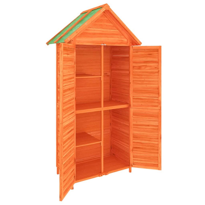 Magazie de unelte de grădină maro 89x52,5x175cm lemn masiv pin - WALTI WALTI