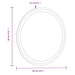 Oglindă de baie cu LED, 60 cm, rotundă - WALTI WALTI