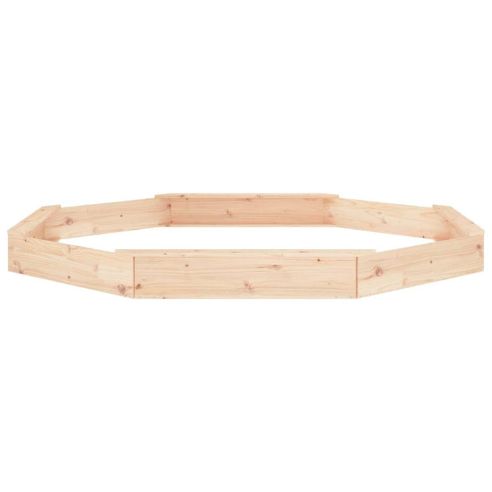 Cutie de nisip cu scaune octogonale, lemn masiv de pin - WALTI WALTI