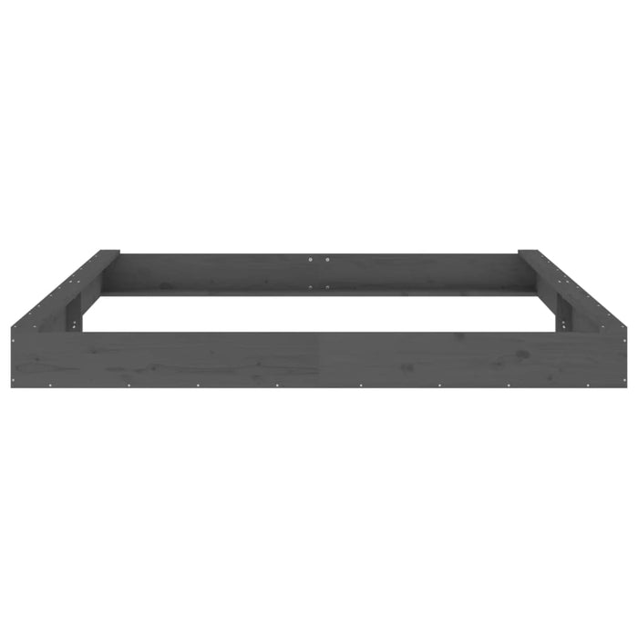 Cutie de nisip pătrată cu scaune, gri, lemn masiv de pin - WALTI WALTI