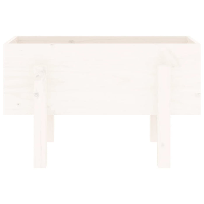 Jardinieră de grădină, alb, 62x30x38 cm, lemn masiv de pin - WALTI WALTI