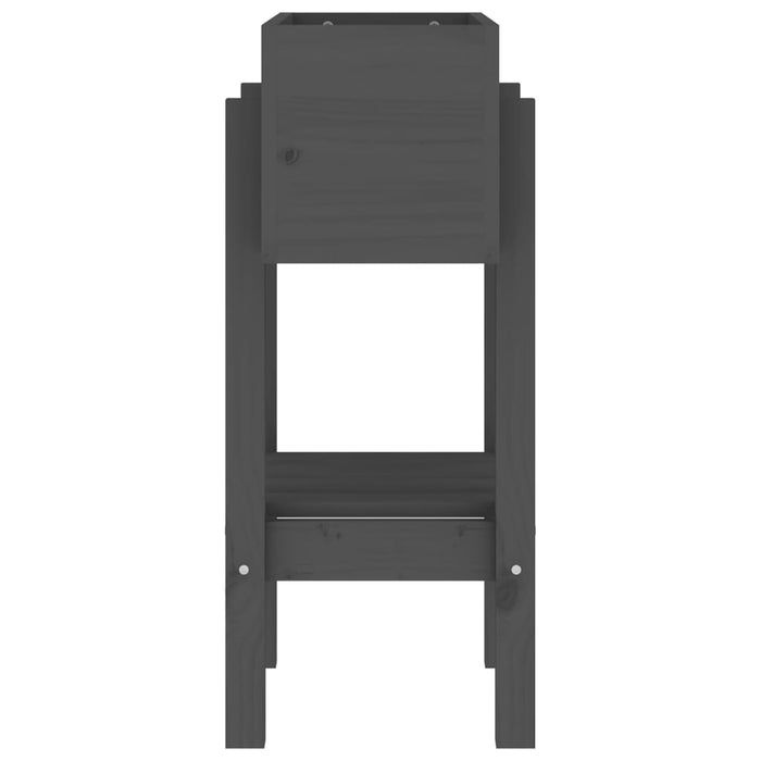 Jardinieră de grădină, gri, 62x30x69 cm, lemn masiv pin - WALTI WALTI