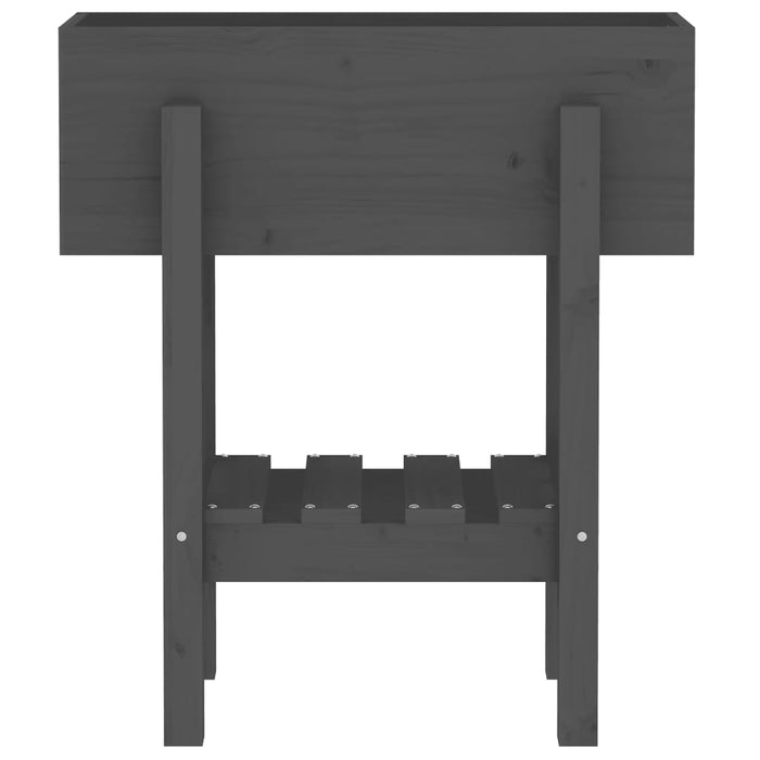 Jardinieră de grădină, gri, 62x30x69 cm, lemn masiv pin - WALTI WALTI