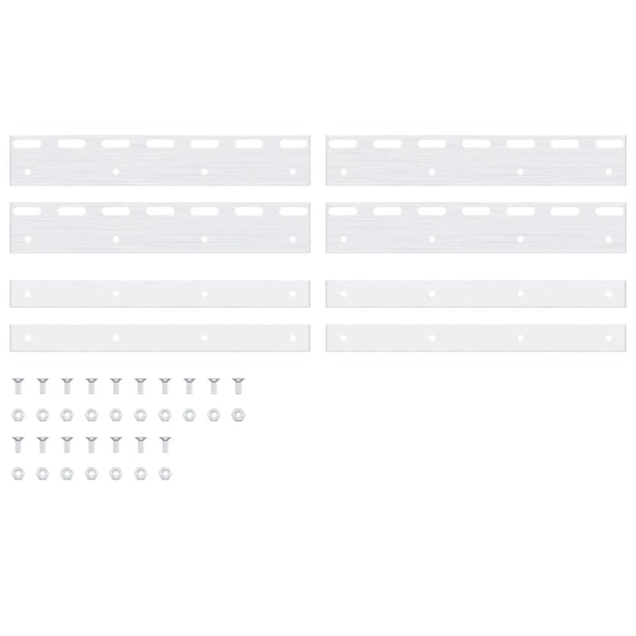 Plăci de conectare, 4 buc., argintiu, 28 cm, oțel inoxidabil - WALTI WALTI